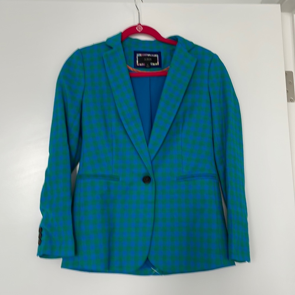 JCrew plaid blazer